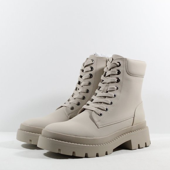 Shoe Dazzle Shoes - Shoe Dazzle Tevos Lug Sole Bootie - Sandstrom 9 US / 7 UK / 40 EU